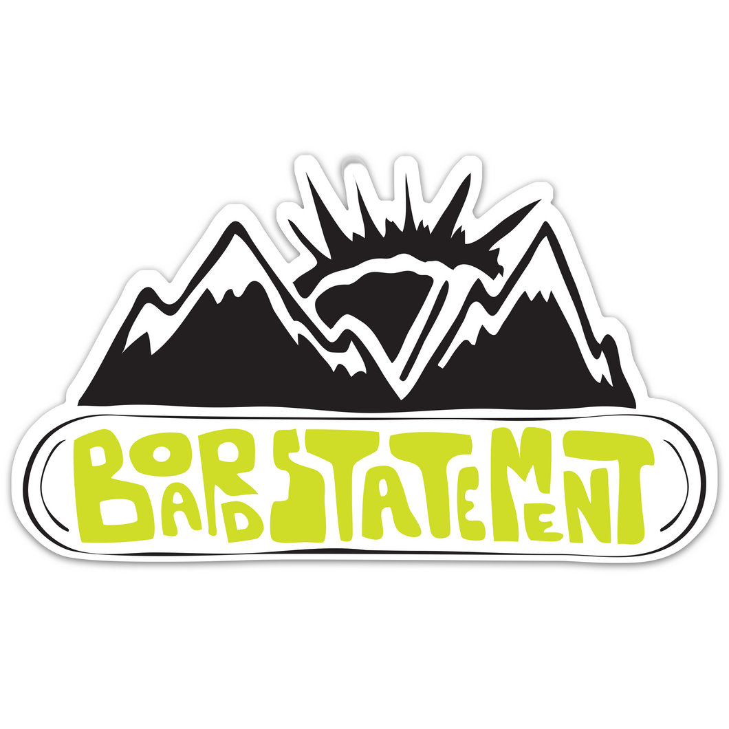 Mountain Top Snowboard Decal